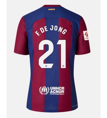 Barcelona Frenkie de Jong #21 Kotipaita 2023-24 Lyhyet Hihat